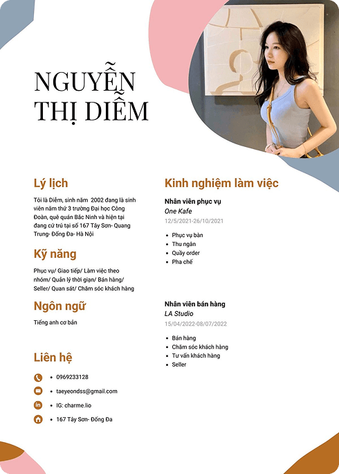 CV hiện đại