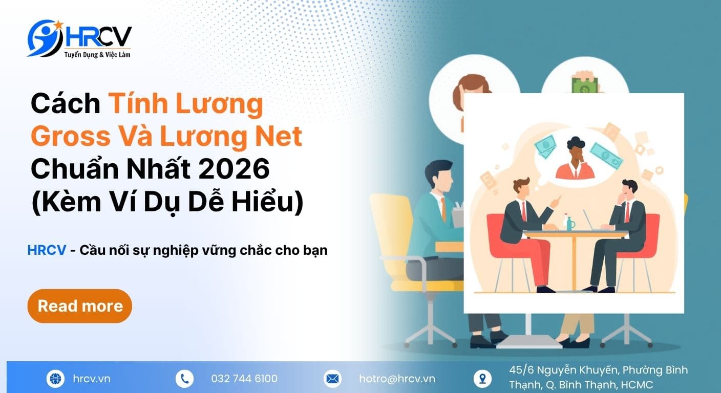 Công cụ tính lương GROSS - NET chuẩn 2026