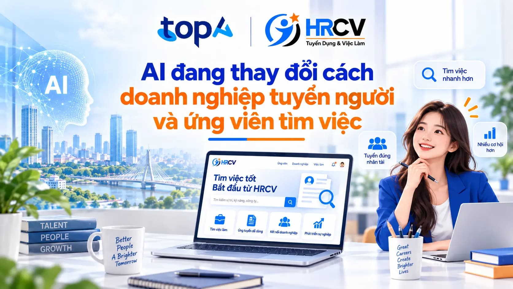 AI đang thay đổi cách doanh nghiệp tuyển người và ứng viên tìm việc