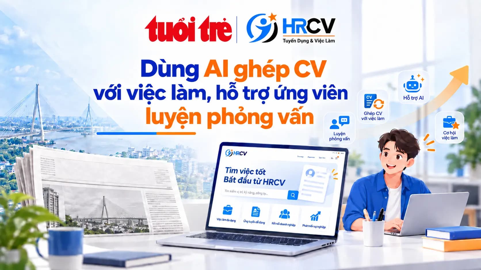 Tuổi Trẻ Startup Award: Dùng AI ghép CV với việc làm, hỗ trợ ứng viên luyện phỏng vấn