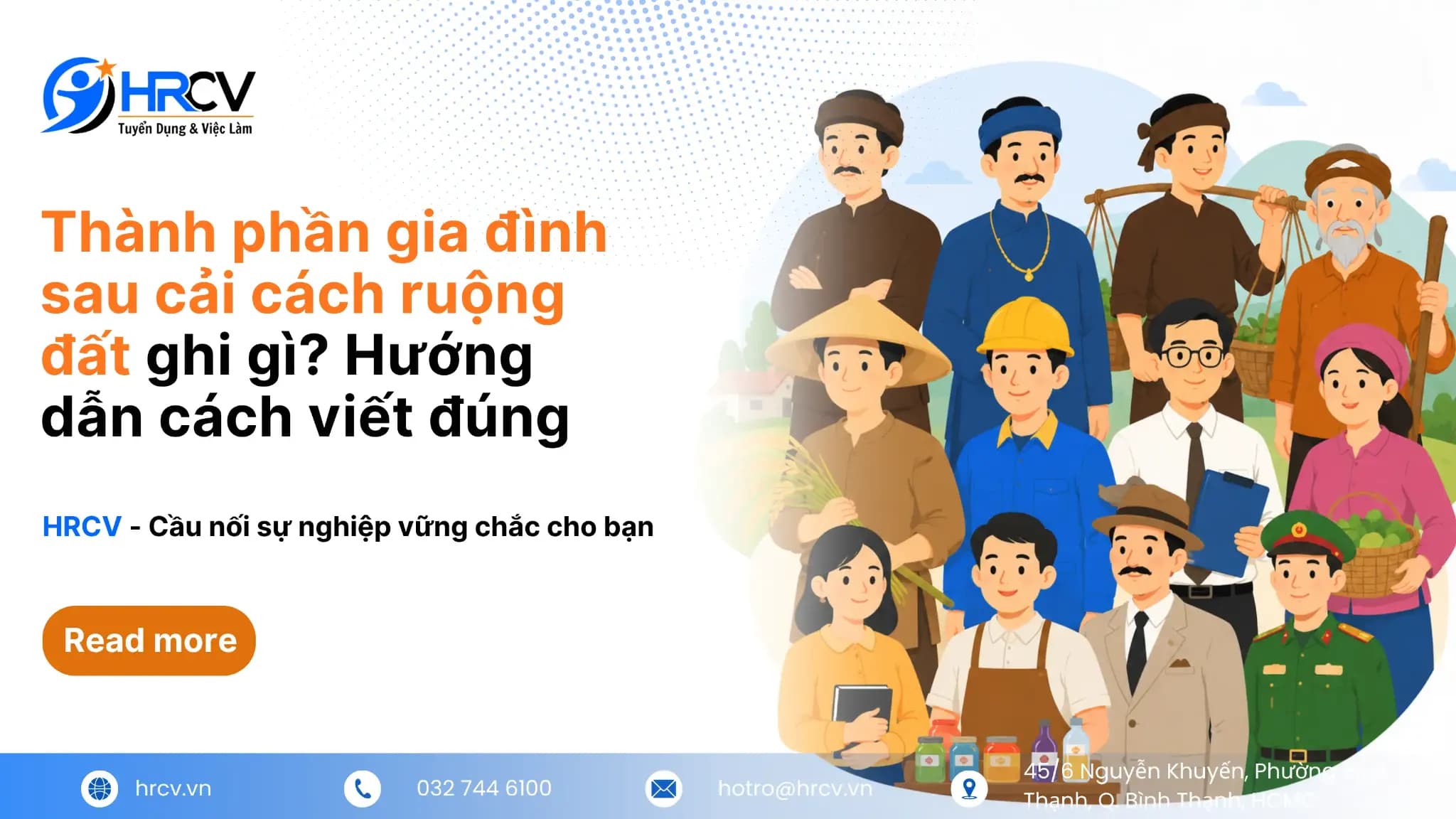 Thành phần gia đình sau cải cách ruộng đất ghi gì? Hướng dẫn cách viết đúng